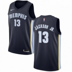 Mens Nike Memphis Grizzlies 13 Jaren Jackson Jr Swingman Navy Blue Road NBA Jersey Icon Edition 