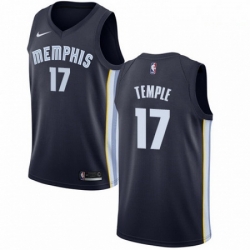 Mens Nike Memphis Grizzlies 17 Garrett Temple Swingman Navy Blue Road NBA Jersey Icon Edition 