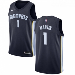 Womens Nike Memphis Grizzlies 1 Jarell Martin Swingman Navy Blue Road NBA Jersey Icon Edition 