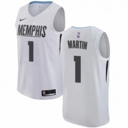 Womens Nike Memphis Grizzlies 1 Jarell Martin Swingman White NBA Jersey City Edition 