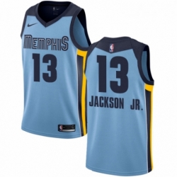 Womens Nike Memphis Grizzlies 13 Jaren Jackson Jr Authentic Light Blue NBA Jersey Statement Edition 