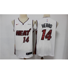 Heat 14 Tyler Herro White Nike Swingman Jersey