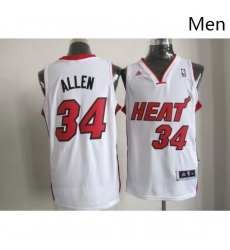 Revolution 30 Heat 34 Ray Allen White Stitched NBA Jersey