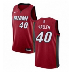 Youth Nike Miami Heat 40 Udonis Haslem Swingman Red NBA Jersey Statement Edition