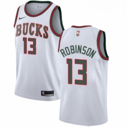 Womens Nike Milwaukee Bucks 13 Glenn Robinson Swingman White Fashion Hardwood Classics NBA Jersey 