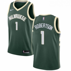 Youth Nike Milwaukee Bucks 1 Oscar Robertson Swingman Green Road NBA Jersey Icon Edition