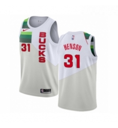 Youth Nike Milwaukee Bucks 31 John Henson White Swingman Jersey Earned Edition 