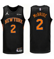 Men New Yok Knicks Miles McBride #2 Black Stitched NBA Basketball Jersey Men New Yok Knicks Miles McBride #2 Black Stitched NBA Basketball Jersey