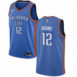 Mens Nike Oklahoma City Thunder 12 Steven Adams Swingman Royal Blue Road NBA Jersey Icon Edition