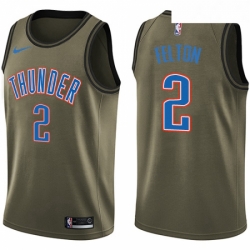 Youth Nike Oklahoma City Thunder 2 Raymond Felton Swingman Green Salute to Service NBA Jersey 