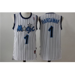 Men Nike Magic 1 Tim Hardway White Throwback NBA Stitched Jersey