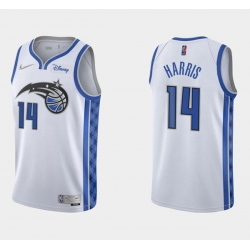 Men Orlando Magic 14 Gary Harris White Stitched Swingman Jersey