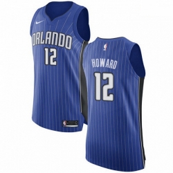 Mens Nike Orlando Magic 12 Dwight Howard Authentic Royal Blue Road NBA Jersey Icon Edition 