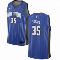 Mens Nike Orlando Magic 35 Melvin Frazier Swingman Royal Blue NBA Jersey Icon Edition 