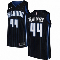 Mens Nike Orlando Magic 44 Jason Williams Authentic Black Alternate NBA Jersey Statement Edition
