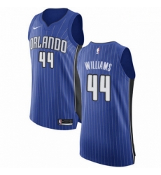 Mens Nike Orlando Magic 44 Jason Williams Authentic Royal Blue Road NBA Jersey Icon Edition