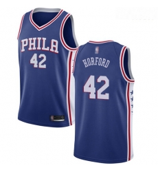 76ers #42 Al Horford Blue Basketball Swingman Icon Edition Jersey