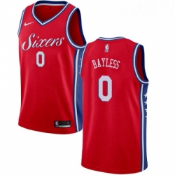 Mens Nike Philadelphia 76ers 0 Jerryd Bayless Swingman Red Alternate NBA Jersey Statement Edition