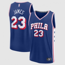 Mens Philadelphia 76ers LeBron James Fanatics Royal Fast Break Jersey Icon Edition