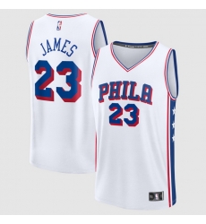 Mens Philadelphia 76ers LeBron James Fanatics White Fast Break Jersey Association Edition Mens Philadelphia 76ers LeBron James Fanatics White Fast Break Jersey Association Edition