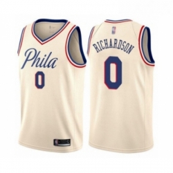 Youth Philadelphia 76ers 0 Josh Richardson Swingman Cream Basketball Jersey City Edition 