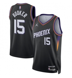 Men Phoenix Suns 15 Devin Booker Black 2026 Statement Edition Stitched Basketball Jersey Men Phoenix Suns 15 Devin Booker Black 2026 Statement Edition Stitched Basketball Jersey