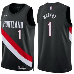 Men Portland Trail Blazers JA MORANT #1 Black  Edition Stitched Basketball Jersey