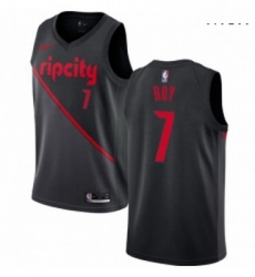 Mens Nike Portland Trail Blazers 7 Brandon Roy Swingman Black NBA Jersey 2018 19 City Edition