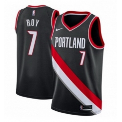 Womens Nike Portland Trail Blazers 7 Brandon Roy Swingman Black Road NBA Jersey Icon Edition