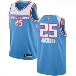 Youth Nike Sacramento Kings 25 Justin Jackson Swingman Blue NBA Jersey 2018 19 City Edition 