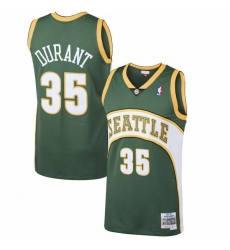 Men Seattle SuperSonics Kevin Durant #35 Mitchell Ness Green NBA Jersey