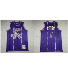 Raptors 1 Tracy McGrady Purple 1998 99 Hardwood Classics Jersey