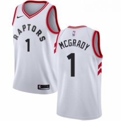 Womens Nike Toronto Raptors 1 Tracy Mcgrady Authentic White NBA Jersey Association Edition