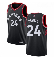 Womens Nike Toronto Raptors 24 Norman Powell Swingman Black Alternate NBA Jersey Statement Edition 