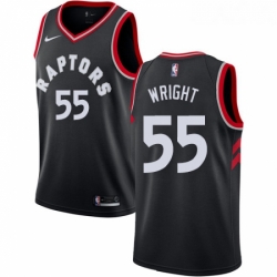 Womens Nike Toronto Raptors 55 Delon Wright Authentic Black Alternate NBA Jersey Statement Edition