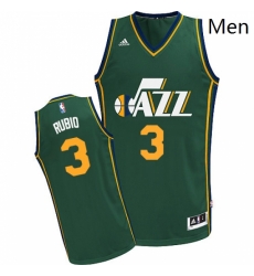 Mens Adidas Utah Jazz 3 Ricky Rubio Swingman Green Alternate NBA Jersey 