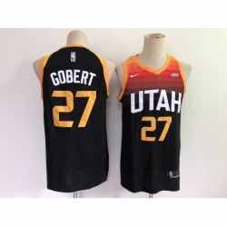 Men's Utah Jazz #27 Rudy Gobert Nike Black City Player Jersey