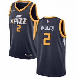 Womens Nike Utah Jazz 2 Joe Ingles Navy NBA Swingman Icon Edition Jersey 