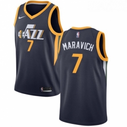 Womens Nike Utah Jazz 7 Pete Maravich Swingman Navy Blue Road NBA Jersey Icon Edition