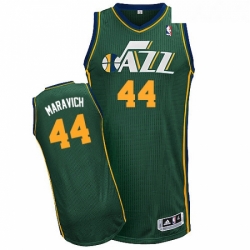 Youth Adidas Utah Jazz 44 Pete Maravich Authentic Green Alternate NBA Jersey