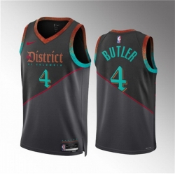 Men Washington Wizards 4 Jared Butler Black 2023 24 City Edition Stitched Basketball Jersey