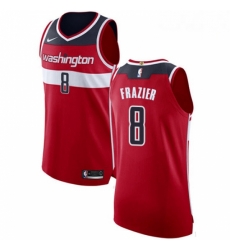 Mens Nike Washington Wizards 8 Tim Frazier Authentic Red Road NBA Jersey Icon Edition 