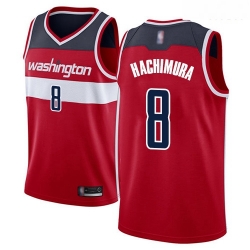 Wizards #8 Rui Hachimura Red Basketball Swingman Icon Edition Jersey