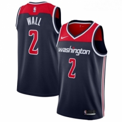 Womens Nike Washington Wizards 2 John Wall Swingman Navy Blue NBA Jersey Statement Edition