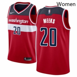 Womens Nike Washington Wizards 20 Jodie Meeks Swingman Red Road NBA Jersey Icon Edition 