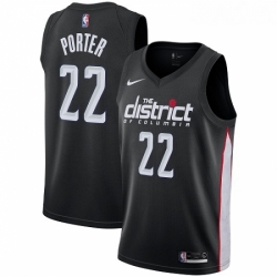 Womens Nike Washington Wizards 22 Otto Porter Swingman Black NBA Jersey City Edition 