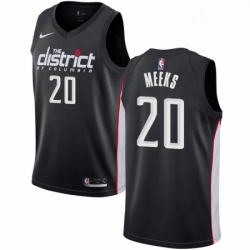 Youth Nike Washington Wizards 20 Jodie Meeks Swingman Black NBA Jersey City Edition 