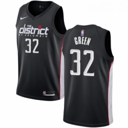 Youth Nike Washington Wizards 32 Jeff Green Swingman Black NBA Jersey City Edition 