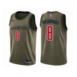 Youth Washington Wizards 8 Rui Hachimura Swingman Green Salute to Service Basketball Jersey 