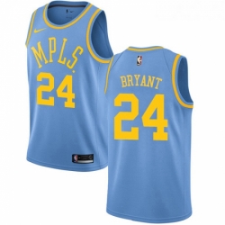 Womens Nike Los Angeles Lakers 24 Kobe Bryant Swingman Blue Hardwood Classics NBA Jersey